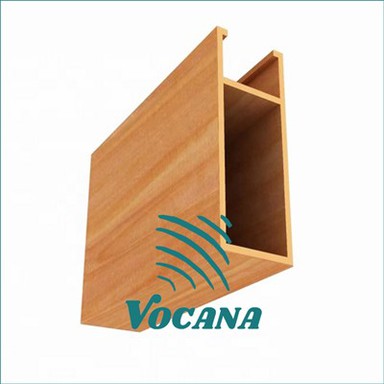 قدرتی راہداری لکڑی کے اناج ڈبلیو پی سی چھت پینل